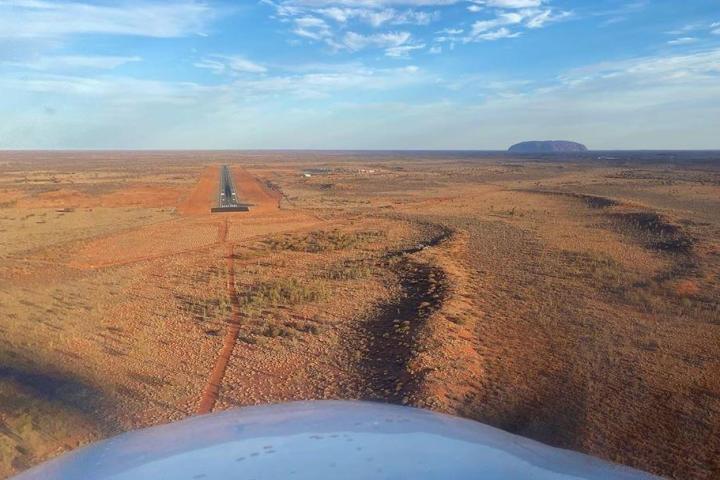 a view of a desert field