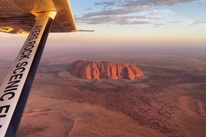 a airplane that is on top of a mountain