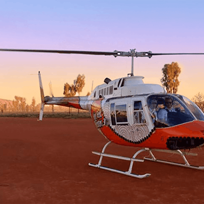 Field of Light Heli Landing