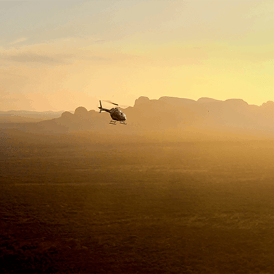 Helicopter Sunset