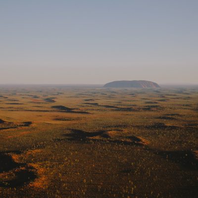 Uluru over the Desert